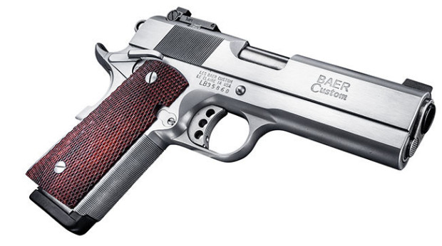 Les Baer 1911 GT Monolith Stinger Chrome Finish 9mm 1911 Pistol