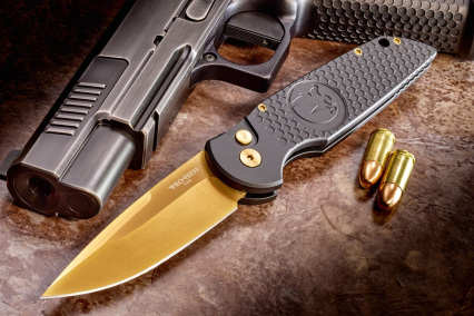 NHC ProTech TR3 Black/Gold Knife - A Boardroom Series Extension