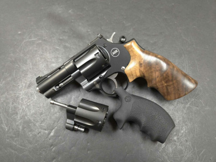 Nighthawk Custom Korth Mongoose .357 Magnum Revolver (3") w./ Addl. 9mm Cylinder